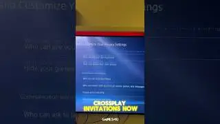 How to get cross play invitation - PS5 Tips - 1 #gaming