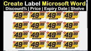 Create Price Tags in MS Word: Easy Tutorial