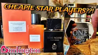 Burlington | Bois Noire Pour Homme | Mirada Stardom One Lucky | Banana Republic Tuberose Overdose