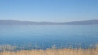 driving along beautiful coast line of Lake Ohrid (May 6th, 2023)