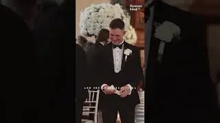 Hear a toddler&rsquo;s tear-jerking message to her dad on his wedding day | Humankind #shorts #wedding
