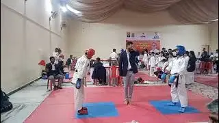 Karate fight 🥊🥋 recived gold 🥇 (me at red helmet)
