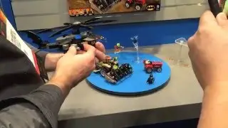 LEGO DC 76054 Scarecrow's Harvest of Fear demo at Toy Fair NYC 2016