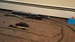 HO layout experiments 2. American 4-4-0 Baltimore and Ohio set