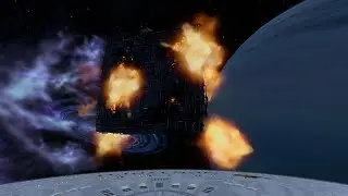 Borg Cube Destroyed Solo USS Enterprise 1701 D Mission - Red Squadron - PS5 - Star Trek: Bridge Crew