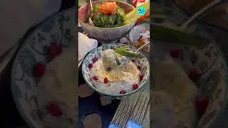 Authentic Iftar Lebanese Cuisine With Views Of The Burj Al Arab | Curly Tales ME #shorts