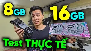 Test thực tế sự THỌT của 8GB so với 16GB tr&ecirc;n RTX 5060 Ti