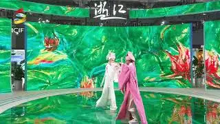 Performing an excerpt of Yueju Opera 