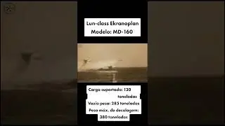 MAIOR QUE BOEING 747, Ekranoplan md-160#shorts #avi&atilde;o #avia&ccedil;&atilde;o #aero #avi&otilde;es #boeing #747