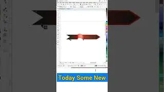 Ribbon Design in CorelDraw #coreldrawtutorial #youtubeshort #viralshorts #todaysomenew