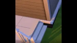 The Sims 4: Foundation clipping when adding stairs: using items for coverage