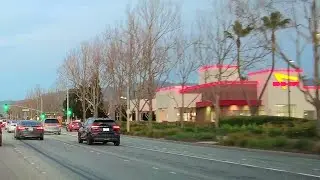 【4K】 Friday Evening Drive I-680 North From Auto Mall To Dublin  🚗 California 🎧 ASMR Driving