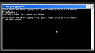 Typing test made in Python