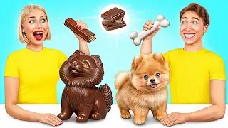 Desafio Comida Real vs Comida De Chocolate | Truques Fant&aacute;sticos com Comida por Trend DO Challenge