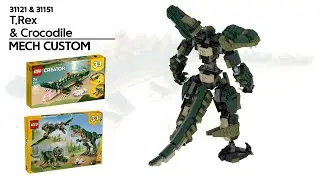 LEGO 31151 T.Rex & 31121 Crocodile Mech Custom Full Version