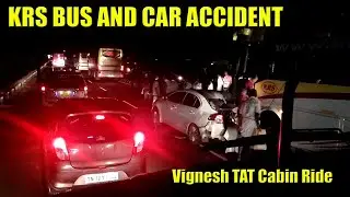 VigneshTAT Overtaking SRS and YBM| Car and Bus Accident #35