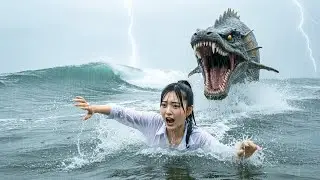 Alone Girl Surviving in the Forest 😱 | Epic Battle: Whale vs Sea Dragon 🐋🐉
