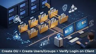 Active Directory Lab: Create OU, Users & Groups + Verify Domain Login | Step-by-Step