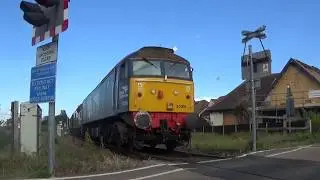57003 (9 Tone/Thrash) - D6732/37032 - 33063 Pass Sheringham West/Sweetbria Lane LC (14/06/2019)