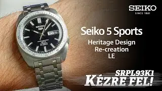 K&eacute;zre fel! SRPL93K1 Seiko 5 Sports Heritage Design Re-creation Limited Edition