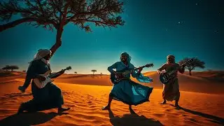 Tuareg Sahara Blues Meditation Music | Tinariwen Style African Arabian Desert Relaxing Sounds