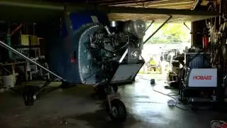 Experimental Aircraft Test Start With Propeller