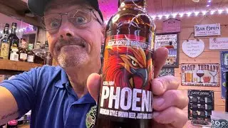 HOOK NORTON . PHOENIX 4.5% , AMERICAN STYLE BROWN BEER . COLAB BEER WITH ARBOR BREWERY.