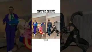 JOKER & HARLEY QUINN VS BATMAN & CATWOMAN! 😢 - #dance #tremd #viral #couple #funny #shorts