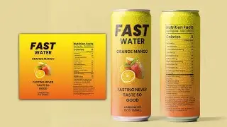 Can Label Design (Energy Drink Packaging) in Adobe illustrator CC