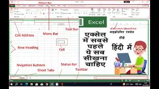 Excel Tips: Home Tool Tutorial Excel | Home Tab in Hindi | Home Menu/Tab In Excel