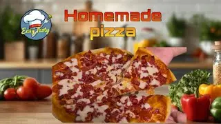 Recipe For The Quickest And Easiest Homemade Pizza  #Pizza #dinner #homemade 