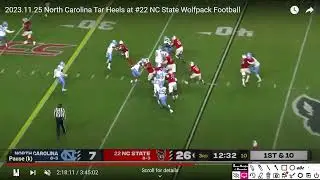 NC State Film - Jacarrius Peak makes outside zone work