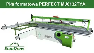 Piła formatowa PERFECT MJ6132TYA - StanDrew maszyny stolarskie [Work of sliding table saw Perfect]