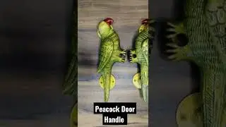 Peacock Door Handle #shorts #homedecor #brassdecor