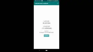 Latitude and Longitude Android App Preview - Amanda Roos Apps