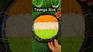 Tiranga Rice 🌾/ colored Rice #ricerecipe #tiranga #independenceday #viral  #youtube #moniskitchen