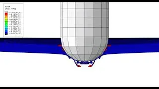 High Velocity Impact Simulation of Composite Plate with Abaqus - Damage Evolution Example