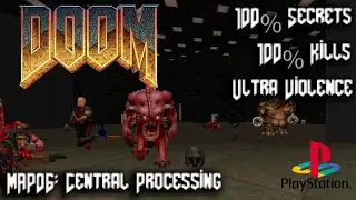PS1 DOOM: Alpha - MAP06: Central Processing - 100% Secrets