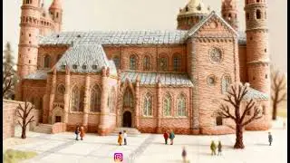 Wormser Dom Garn und Faden #ai  #ki  #worms