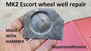 MK2 Escort wheel well repair - hammer & socket dimple (Squnt and its mint)
