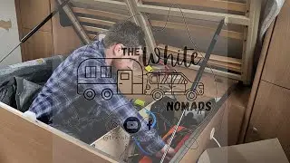 Tidying Jayco battery wiring | lithium batteries, dcdc charger, inverter install TheWhiteNomadsEp002