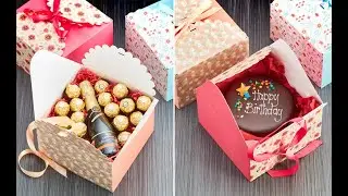 Large Printed Gift Boxes with Ribbons (20 Pack)