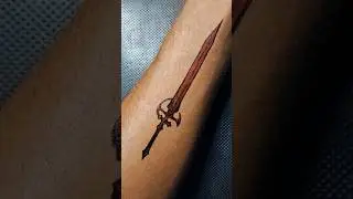 Sword Tattoo | Hand Tattoo Design Ideas........#tattoo #drawing #art #shorts