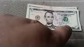 Searching $105 Worth Of $5 Bills For Star Notes And Fancy Serial Numbers And Errors 