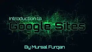 Introduction to Google Sites - Part 1