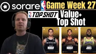 Top Shot Packs Available + Sorare NBA Game Week 27 Value Plays!