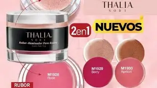 NUEVOS Rubor e Iluminador THALIA Sodi 2en1 Arabela 
