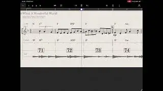 What A Wonderful World - Tp + Combo 3 Chorus - StaffPad + iReal Pro