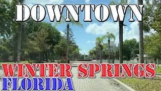 Winter Springs - Florida - 4K Downtown Drive