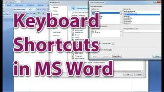 Set and Remove Keyboard Shortcuts Option in MS Word